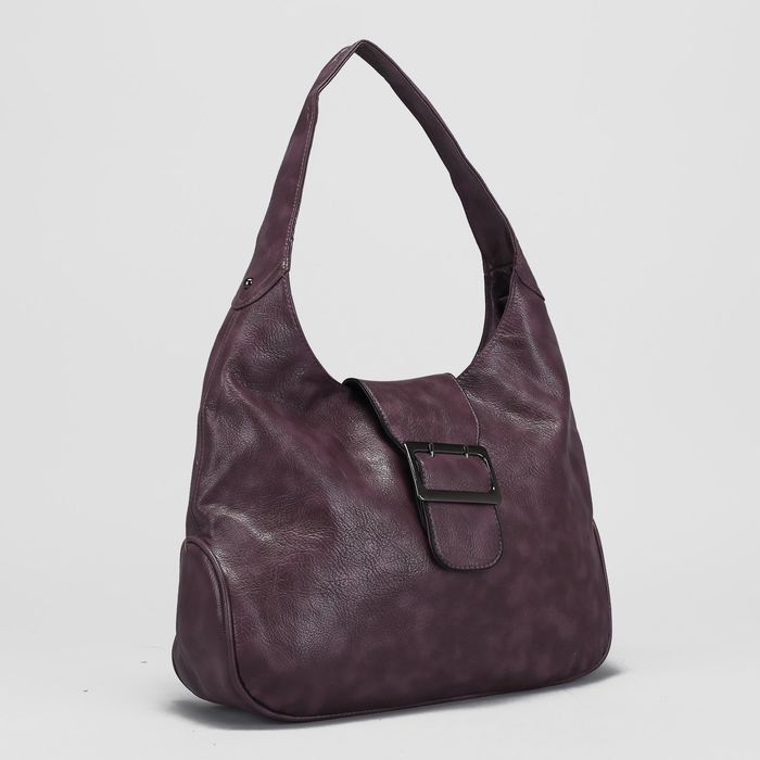 Сумка женская, отдел с перегородкой на молнии, наружный карман, цвет фиолетовый