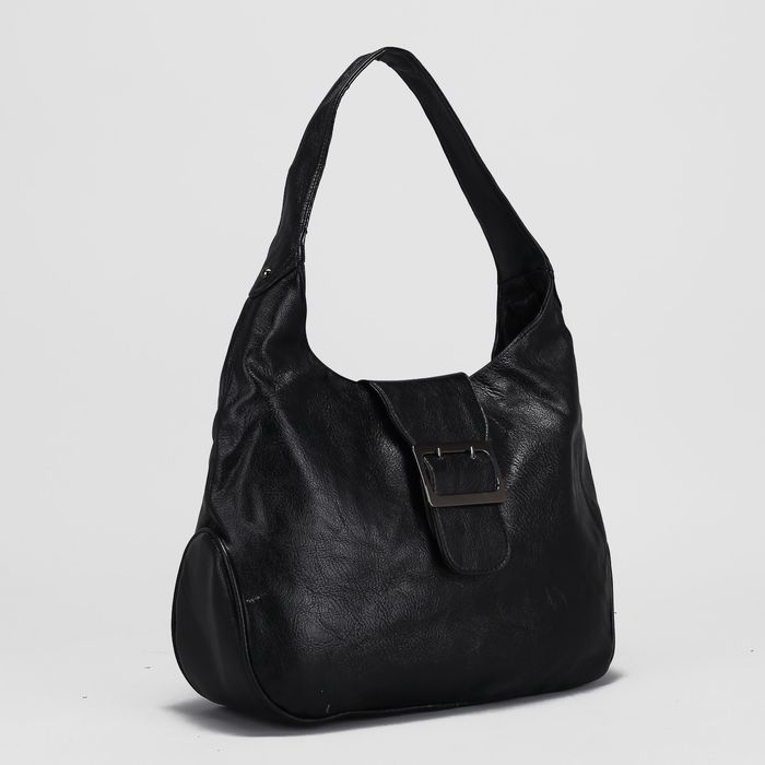 Сумка женская, отдел с перегородкой на молнии, наружный карман, цвет чёрный