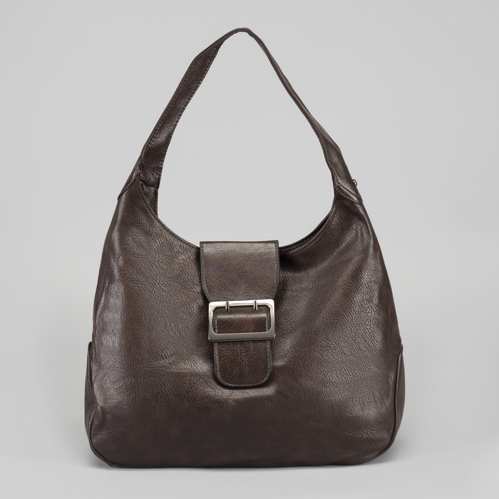 Сумка женская, отдел с перегородкой на молнии, наружный карман, цвет коричневый