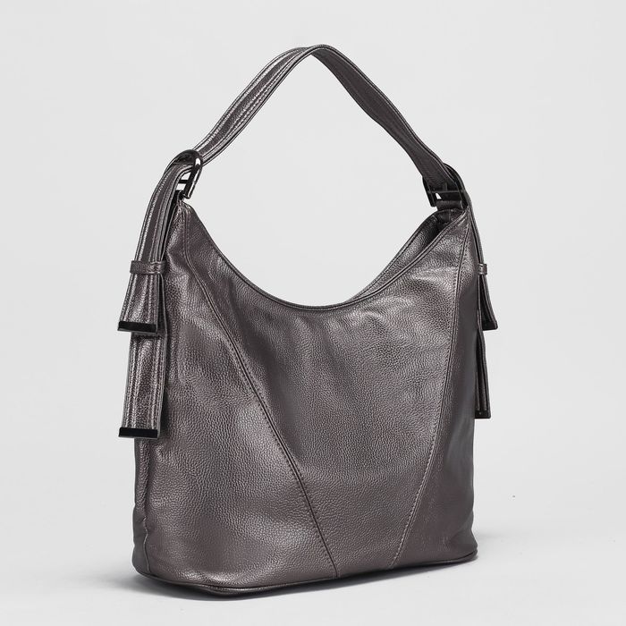 Сумка женская, отдел с перегородкой на молнии, наружный карман, цвет бронзовый