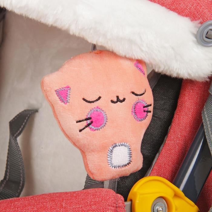 Санки-коляска "Ника детям 7-3/2", цвет красный