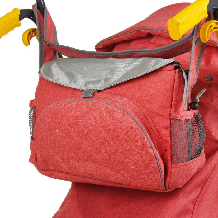 Санки-коляска "Ника детям 7-3/2", цвет красный