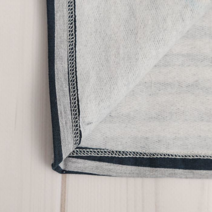 Пижама для мальчика, рост 128 см, цвет серый меланж