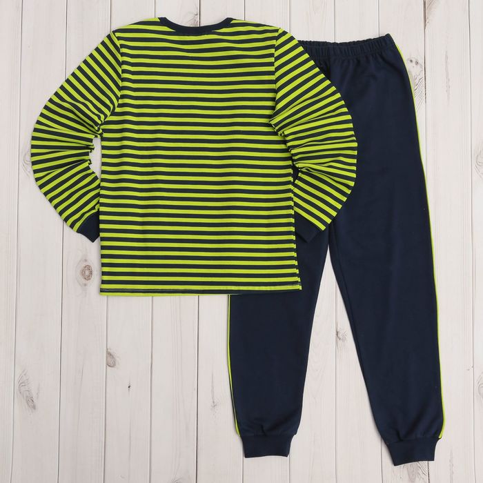 Пижама для мальчика, рост 146 см, цвет салатовый