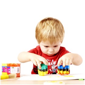 Набор красок для рисования руками с аксессуарами в чемодане, JOVI, для малышей от Сима-ленд