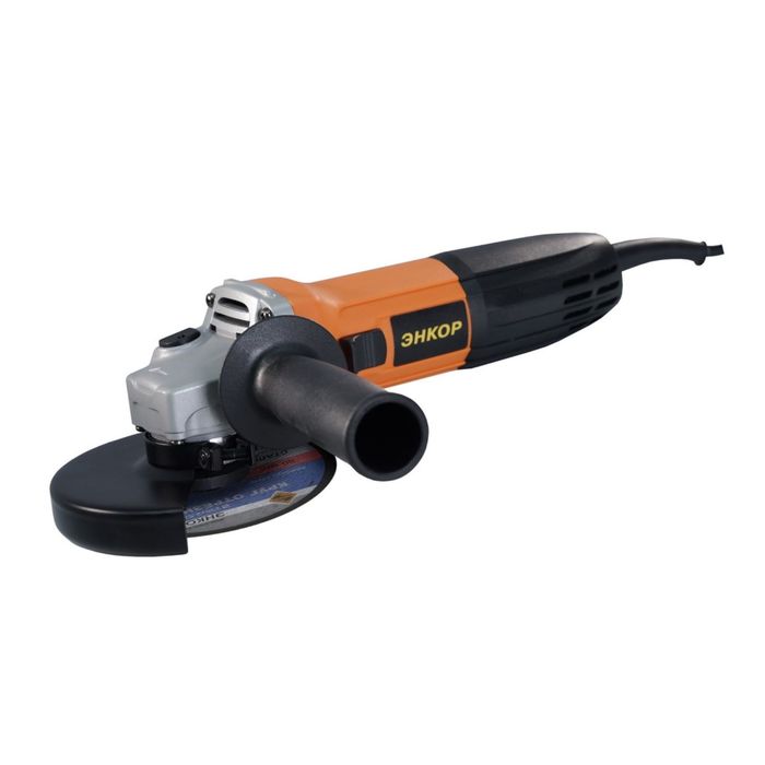 Углошлифовальная машина ЭНКОР 720/125, 720Вт, 11000 об/мин, диск 125 мм
