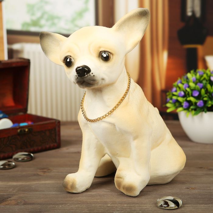 Копилка "Чихуа хуа" флок белый