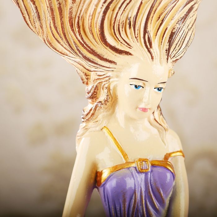 Фигурное кашпо "Лира", цветная 70 см, микс