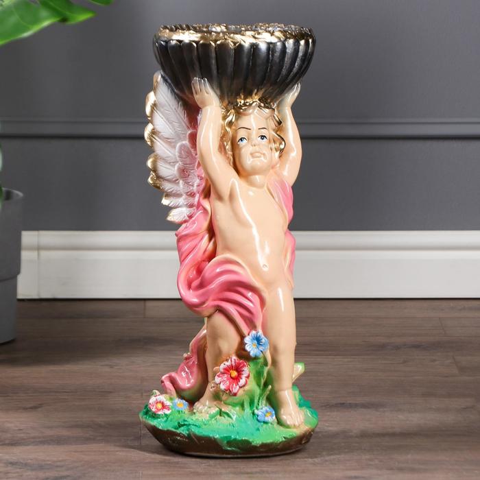 Статуэтка "Ангел с чашей в руках", цветная, 22 х 24 х 52 см, микс