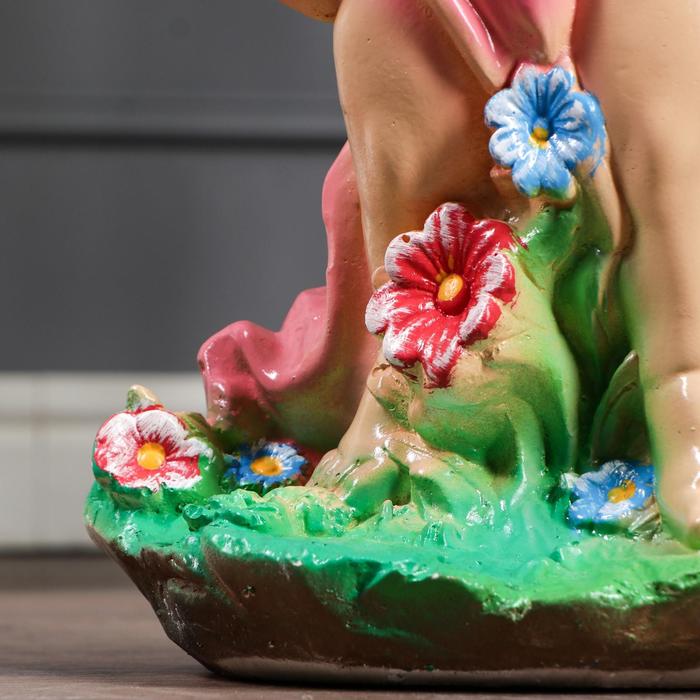 Статуэтка "Ангел с чашей в руках", цветная, 22 х 24 х 52 см, микс