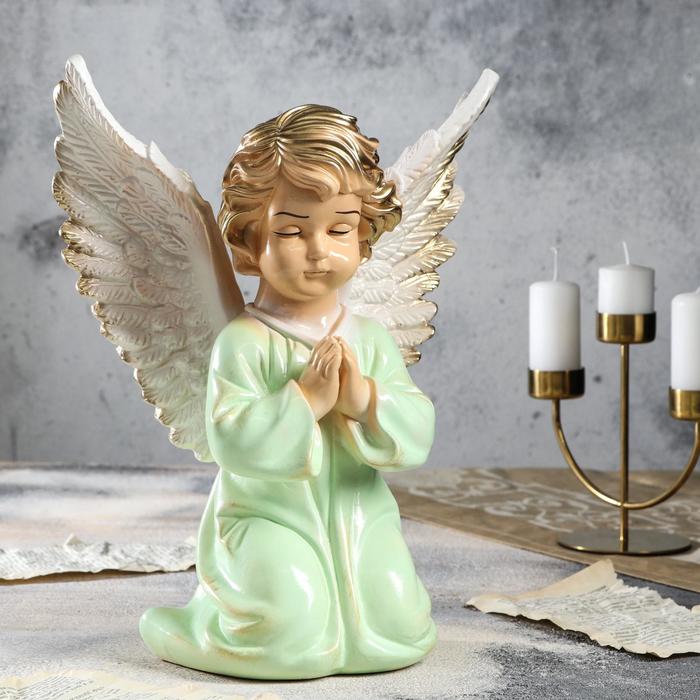 фото Статуэтка "ангел с крыльями",разноцветная, 35 см, микс premium gips