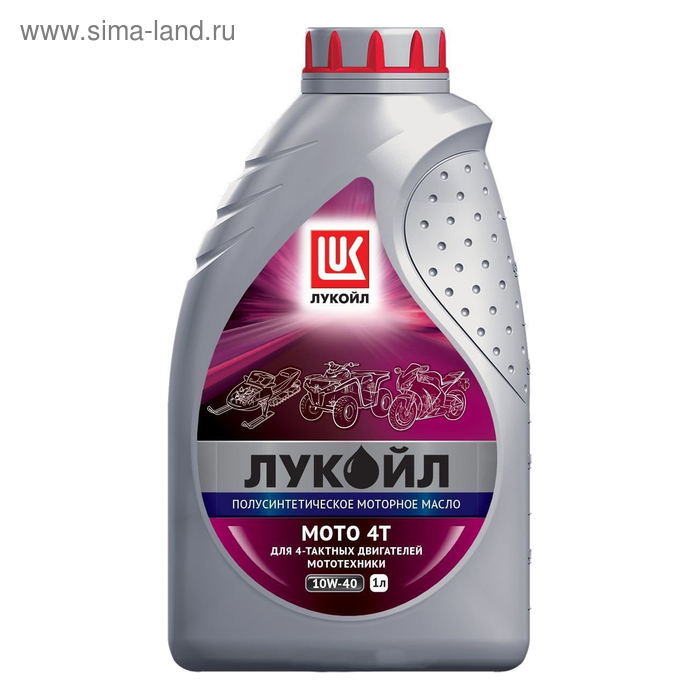 Моторное масло Лукойл Мото 4Т 10W-30, 1 л
