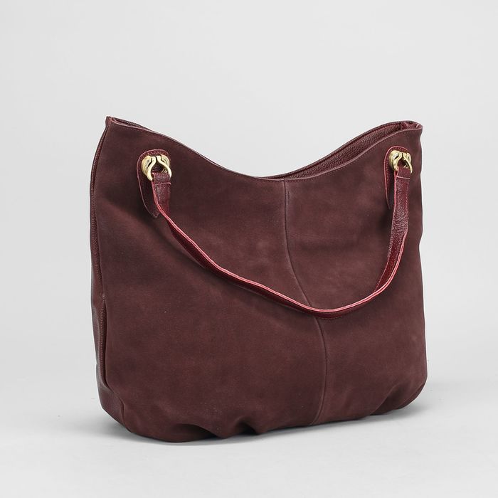 Сумка женская на молнии, 1 отдел с перегородкой, наружный карман, цвет бордовый