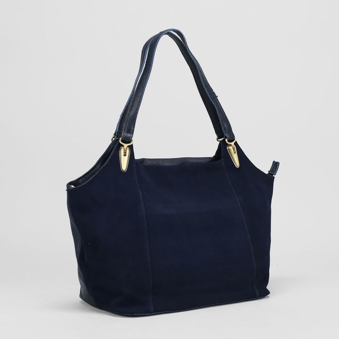 Сумка женская на молнии, 1 отдел, наружный карман, цвет синий