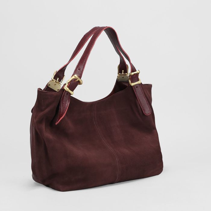 Сумка женская на молнии, 1 отдел с перегородкой, наружный карман, цвет бордовый