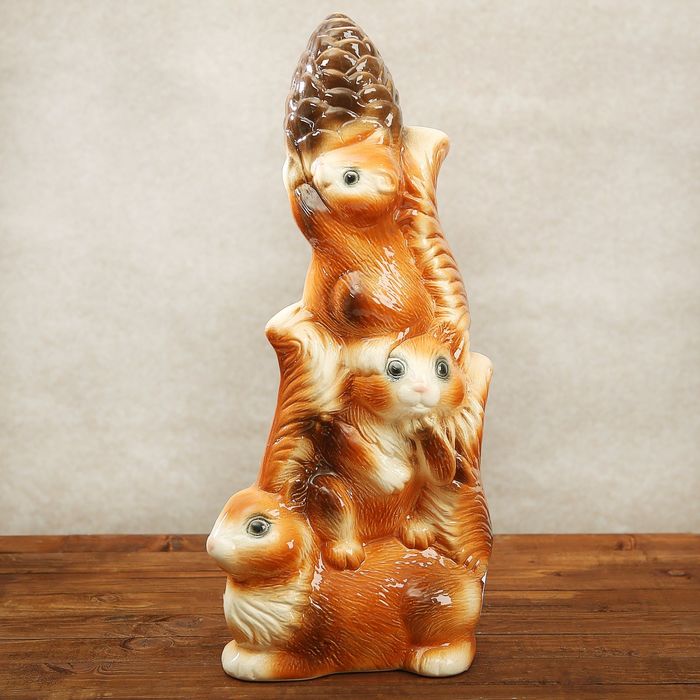 Садовая фигура "Белочки" коричневая