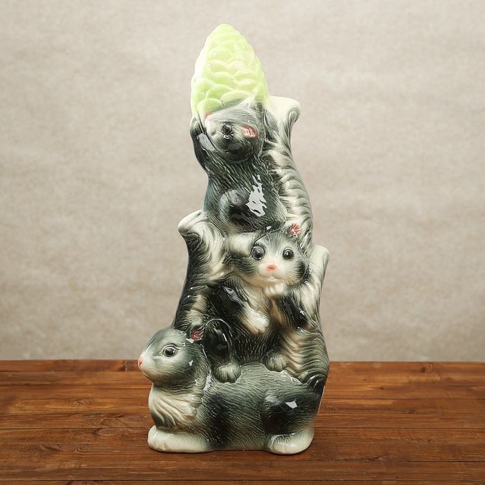 Садовая фигура "Белочки" серая