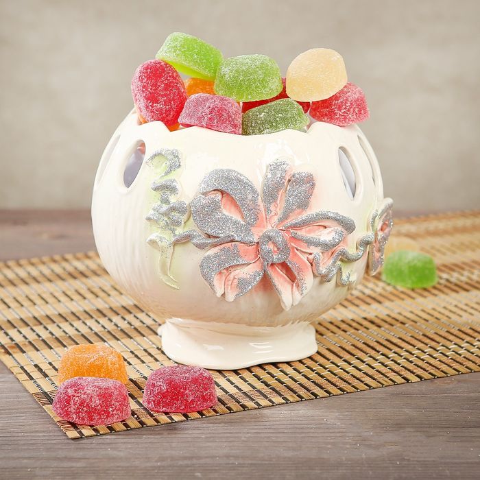 Конфетница "Шар", малая, белая