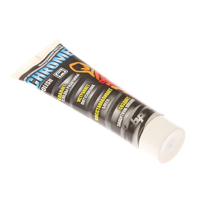 Полирующая паста ZEBRA, для хрома, 120 гр, тюбик