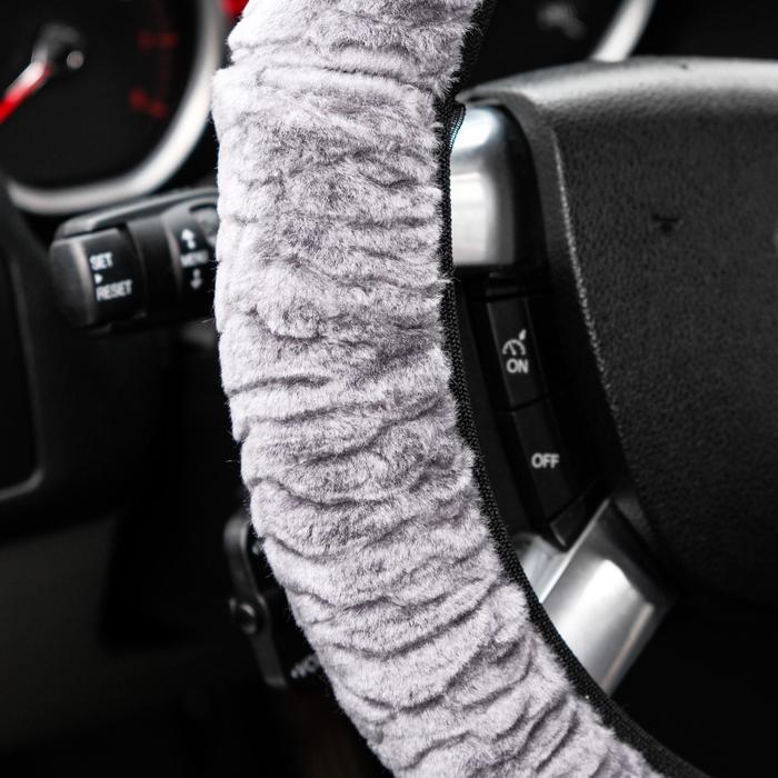 Декоративный чехол ZEBRA, из синтетической шерсти, расцветка "Каракуль"