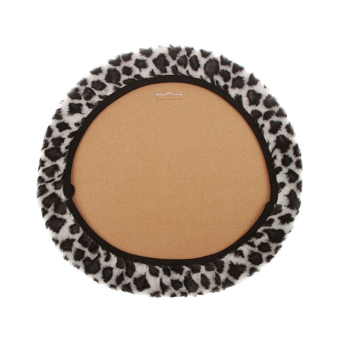 Декоративный чехол ZEBRA, из синтетической шерсти, расцветка "Леопард серый"