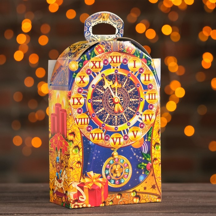 Подарочная коробка "Пять минут", часы малые, сборная, 13,8 х 7 х 26 см