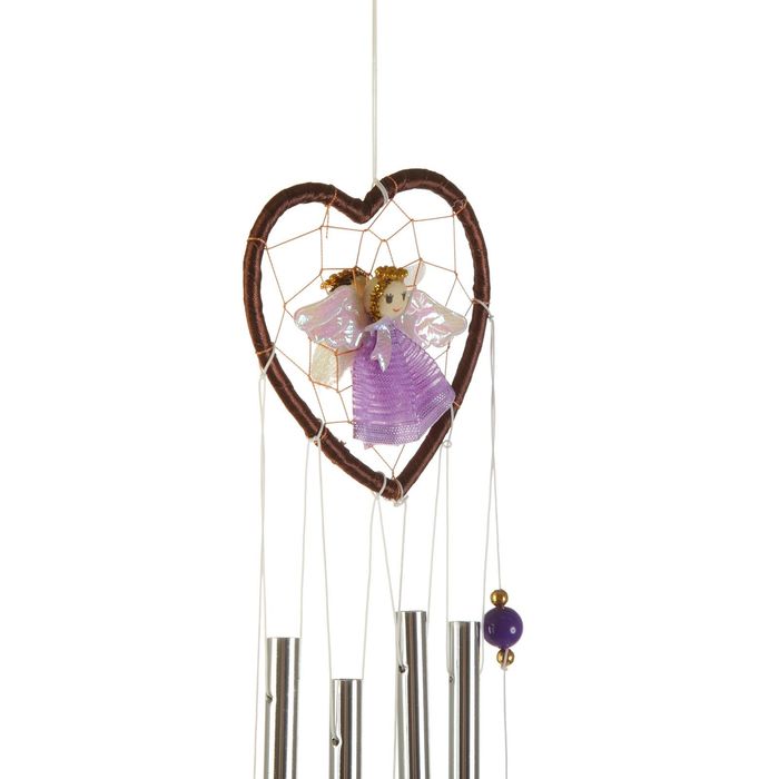 Музыка ветра "Ангел. Ловец снов" 4 трубки 55 см