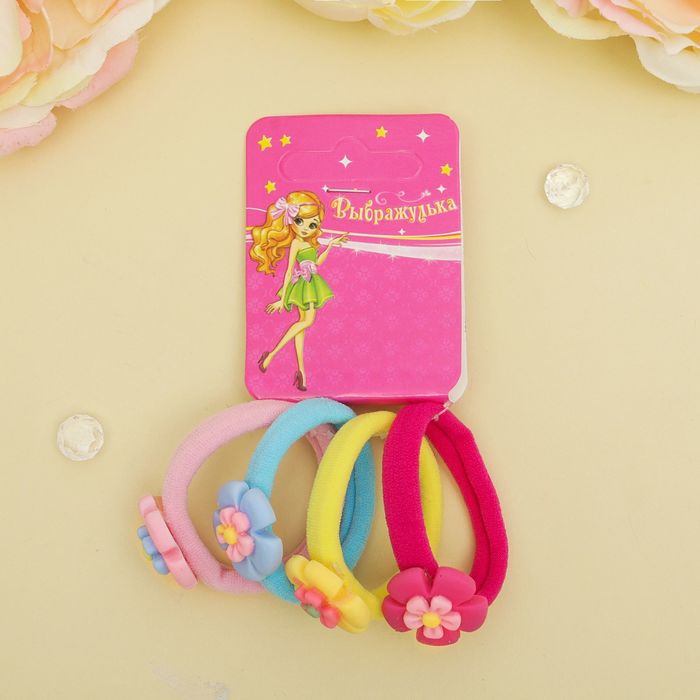 Резинка для волос "Нежность " набор 4 шт