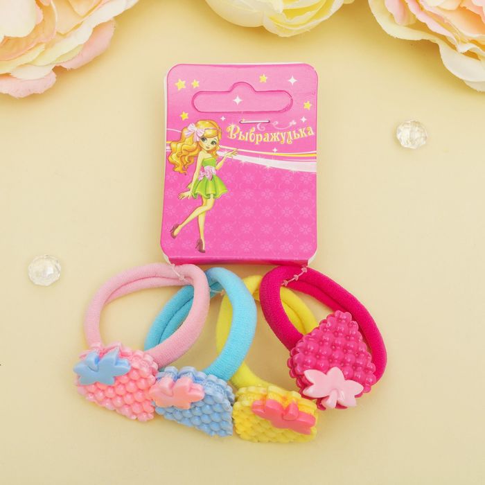 Резинка для волос "Пузырек" набор 4 шт