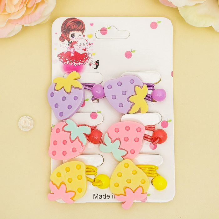 Резинка для волос "Нежность" набор 6 шт