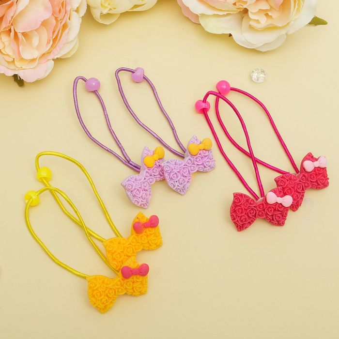 Резинка для волос "Кружева" набор 6 шт