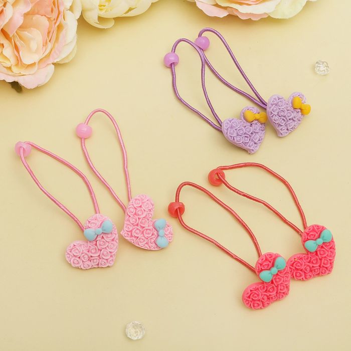 Резинка для волос "Кружева" набор 6 шт