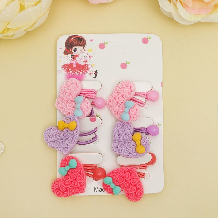 Резинка для волос "Кружева" набор 6 шт