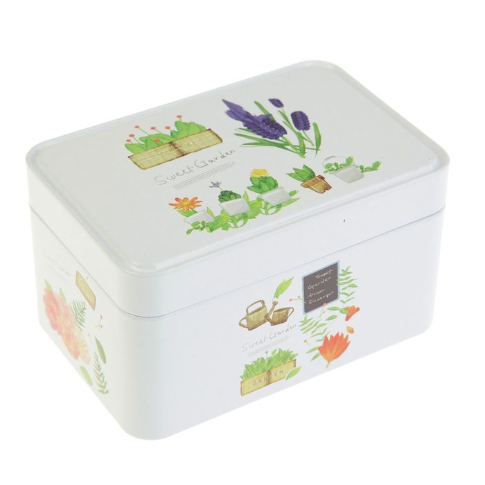 Шкатулка металл "Любимый сад" 7,5х13,5х9 см