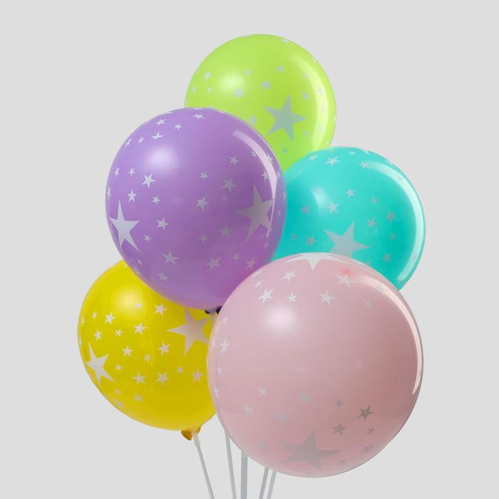 Шар латексный 25 шт. "Маленькие звезды" 12"