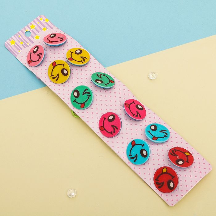 Резинка для волос "Смайлик" (цена за пару) подмигивающий