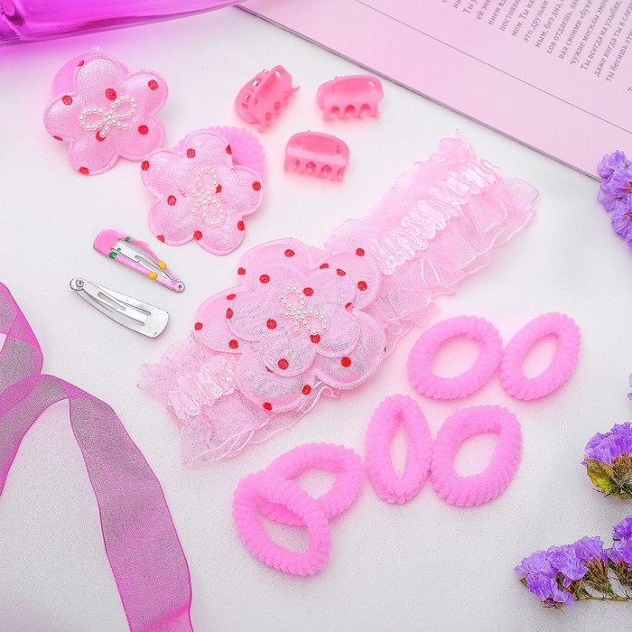 Набор для волос "Диана" (1 повязка,8 резинок,2 невидимки,3 краба)