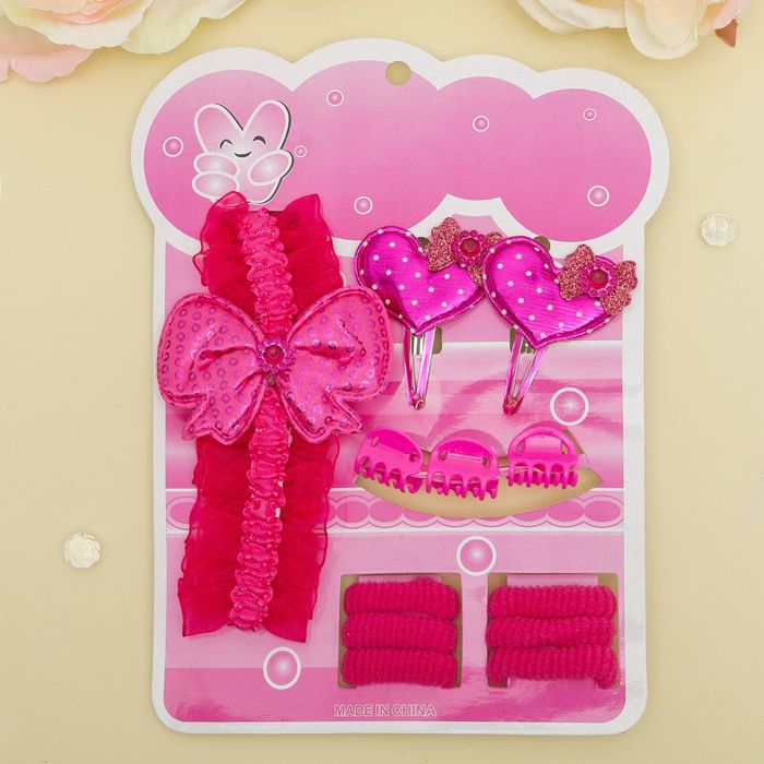 Набор для волос "Диана" (1 повязка,6 резинок,2 невидимки,3 краба)