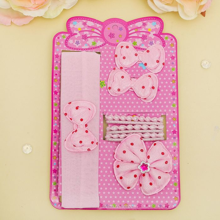 Набор для волос "Диана" (1 повязка,9 резинок) цветочек