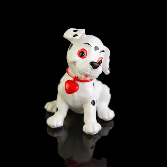 Сувенир полистоун "Далматинец в ошейнике с сердечком" 5,5х5,2х4,7 см