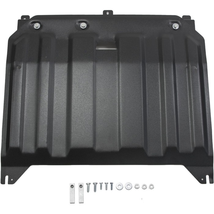 Защита картера и КПП АвтоБРОНЯ для Kia Ceed хэтчбек 5-дв. (V - 1.4 100л.с; 1.6 130л.с; 1.6 135л.с) 2015-н.в., крепеж в комплекте, сталь, 2 мм, 111.02836.1