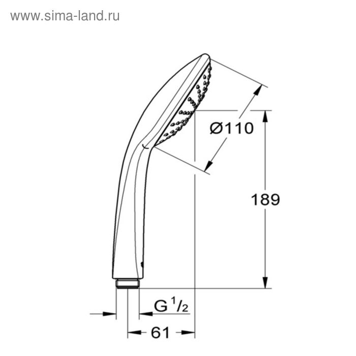 

Душевая лейка GROHE Euphoria Mono