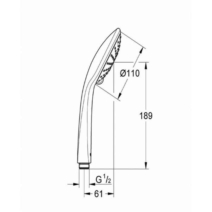 Лейка душевая GROHE Euphoria