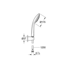 

Душевой набор GROHE Euphoria 110 Mono, душевой шланг 1250 мм
