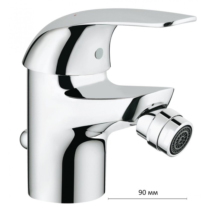 Смеситель для биде GROHE Euroeco S-Size, гибкая биде, донный клапан