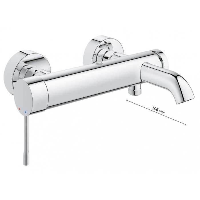 Смеситель для ванны GROHE Essence+, с душевым гарнитуром