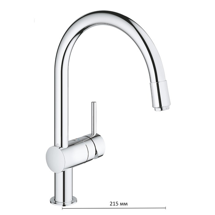 Смеситель для мойки GROHE Minta, с выдвижным изливом