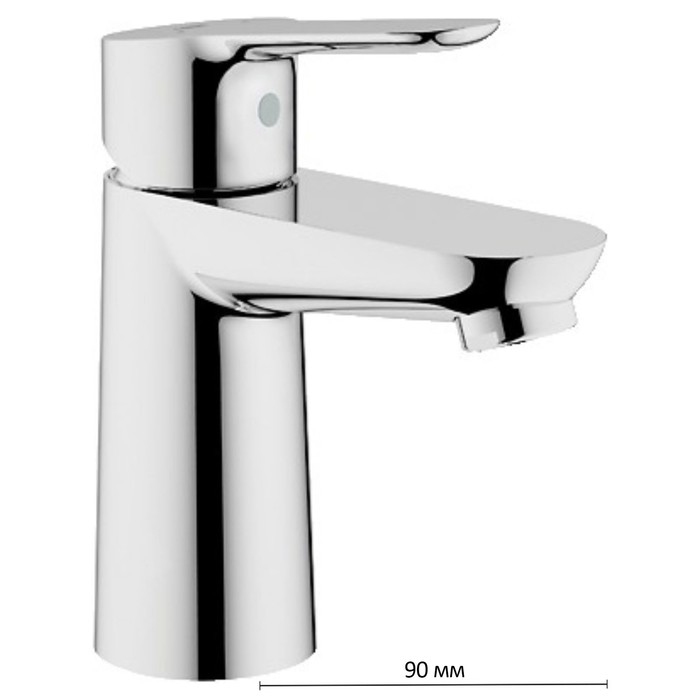 Смеситель для раковины GROHE BauEdge, гладкий корпус