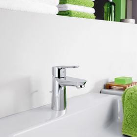 

Смеситель для раковины GROHE BauEdge, сливной гарнитур