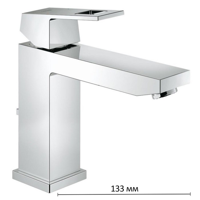 Смеситель для раковины GROHE Eurocube, со средним изливом, сливной гарнитур